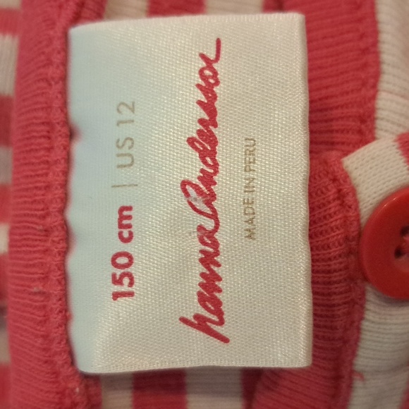 Hanna Andersson Girls Cotton Knit Striped Dress - Picture 4 of 5